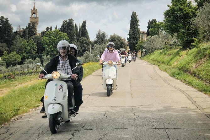 Tuscany Vespa Tours Through the Hills of Chianti - Getting ready to ride a genuine Vespa
