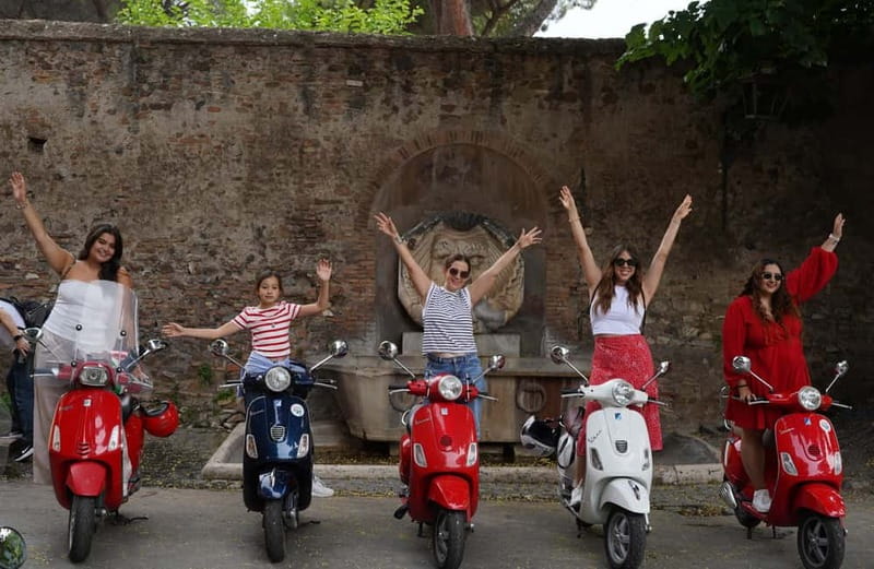 Vespa city tour in Rome with two different routes - Starting beside the Colosseum