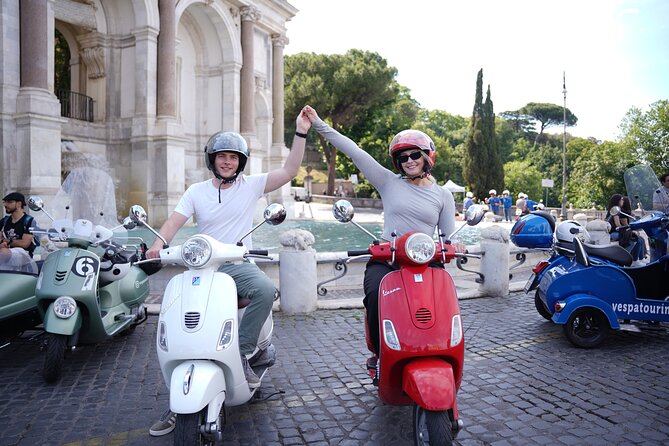 Vespa Experience in Rome– We Pick You Up Directly from Your Hotel - Fontana dell’Acqua Paola: A Strong Photo Setting