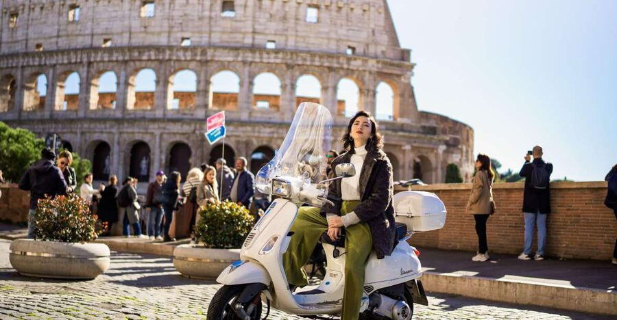 Vespa scooter tour in Rome with Pro-Photographer - Meeting at Via Cavour near Bar Venezia