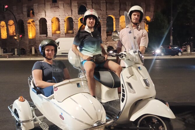 Vespa Sidecar Tour at Day/Night with Pickup - A Rome overview built around the ride