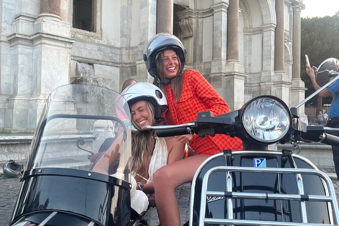 Vespa Sidecar Tour By Night with Pickup - Orange Tree Garden brings a calm pause and a famous view