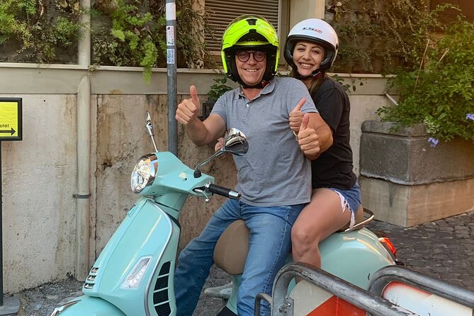 Vespa Tour in Rome Driven by Us with Optional Pick Up - Gianicolo Belvedere finishes with a view